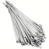 Rozsdamentes gyorskötöző 7,9x520 mm kábelkötegelő, 100 darabos