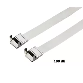   Kioldható rozsdamentes L típusú gyorskötöző 15x300 mm kábelkötegelő, 100 darabos