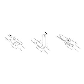   Kioldható rozsdamentes epoxi bevonatú gyorskötöző 9,5x700 mm kábelkötegelő, 100 darabos