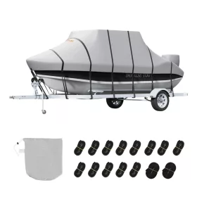   T-Top hajó takaró ponyva 609-670 cm-es középkonzolos hajókhoz 600D vízálló prémium védelem