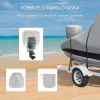 T-Top hajó takaró ponyva 609-670 cm-es középkonzolos hajókhoz 600D vízálló prémium védelem