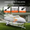 Hajó takaró ponyva 518-579 cm hajókhoz csónaktakaró 600D vízálló prémium hajóvédő huzat