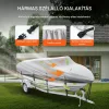 Hajó takaró ponyva 701-731 cm hajókhoz csónaktakaró 600D vízálló prémium hajóvédő huzat