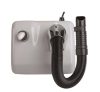 ARIEL-Tubo Steel hair dryer tear-proof, vandal- and theft-proof hair dryer with flexible tube white 