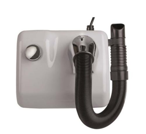 ARIEL-Tubo Steel hair dryer tear-proof, vandal- and theft-proof hair dryer with flexible tube white 