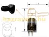 Eternity-1300 Hotel hair dryer wall-mounted durable push button 1300W black