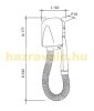 Tiny-1000 Flexible air tube wall hair dryer safety design with 700W throat tube automatic on and off for swimming pool hotel gym