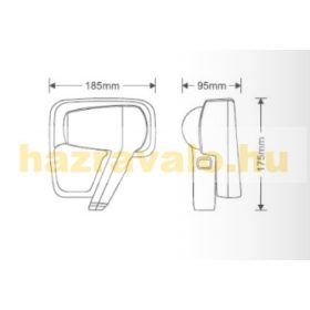 Fiókba szerelhető rögzíthető hotel hajszárító 1200W falra is szerelhető nyomógombos Borotva konnekto