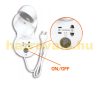 Wall-mounted hair dryer Elegant Pro Shaver for hotels with white push button ABS 1200W