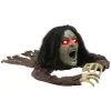 Animált kúszó zombi halloween dekoráció 140 cm hosszú világító szemekkel és hanghatásokkal