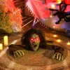 Animált kúszó zombi halloween dekoráció 140 cm hosszú világító szemekkel és hanghatásokkal