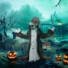 Animált zombi csontváz halloween dekoráció 75 cm magas mozgással, világítással és hanghatással