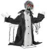 Animált zombi csontváz halloween dekoráció 75 cm magas mozgással, világítással és hanghatással