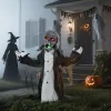 Animált zombi csontváz halloween dekoráció 75 cm magas mozgással, világítással és hanghatással