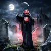 Animált kaszás halloween dekoráció 170 cm magas világító szemekkel, mozgással és hanghatásokkal