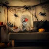 Animált egyszemű múmia halloween dekoráció 35 cm magas mozgással, vörös fénnyel és hanghatással