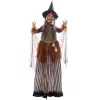 Animált boszorkány halloween dekoráció 183 cm magas világító varázsitalos üveggel, mozgással és hanggal