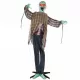 Animált zombi halloween dekoráció 170 cm magas mozgó halloween figura, világító szemekkel és hanghatásokkal