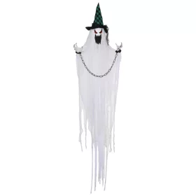   Animált függő rab szellem halloween dekoráció 204 cm magas remegő testtel, világító szemekkel és hanghatással