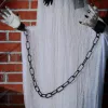 Animált függő rab szellem halloween dekoráció 204 cm magas remegő testtel, világító szemekkel és hanghatással