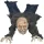 Animált kúszó zombi halloween dekoráció 159 cm hosszú vörös LED szemekkel és hanghatással