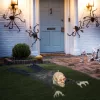 Animált kúszó zombi halloween dekoráció 159 cm hosszú vörös LED szemekkel és hanghatással