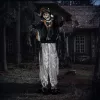Animált szellem halloween dekoráció 178 cm magas mozgással, vörös LED szemekkel és hanghatásokkal