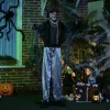 Animált szellem halloween dekoráció 178 cm magas mozgással, vörös LED szemekkel és hanghatásokkal