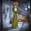  Animált tökfejű csontváz halloween dekoráció 173 cm magas mozgó figura, felugró fejjel, világítással és hanghatásokkal