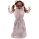 Animált horror baba halloween dekoráció 76 cm magas mozgással, vörös szemekkel és hanghatással