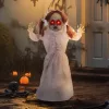 Animált horror baba halloween dekoráció 76 cm magas mozgással, vörös szemekkel és hanghatással