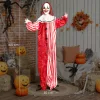 Animált bohóc halloween dekoráció 165 cm magas mozgó testtel, világító szemekkel és hanghatásokkal