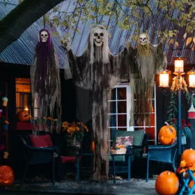   Függő csontváz szellem halloween dekoráció 3 részes 90, 110 és 200 cm halloween figura