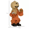 Animált madárijesztő halloween dekoráció 77 cm magas mozgással, vörös szemekkel és hanghatásokkal