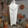 Animált kaszás csontváz halloween dekoráció 183 cm magas, mozgással, világító szemekkel és hanghatásokkal