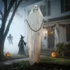 Animált kaszás csontváz halloween dekoráció 183 cm magas, mozgással, világító szemekkel és hanghatásokkal