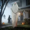 Animált kaszás csontváz halloween dekoráció 183 cm magas, mozgással, világító szemekkel és hanghatásokkal
