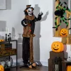 Animált horror bohóc halloween dekoráció 170 cm magas mozgásérzékelővel, vörös szemekkel és hanghatásokkal