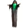 Animált szörny halloween dekoráció 183 cm magas mozgással, vörös szemekkel és zölden világító szájjal
