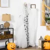 Animált szellemmenyasszony halloween dekoráció 178 cm magas mozgásérzékelővel, vörös szemekkel és sikolyokkal
