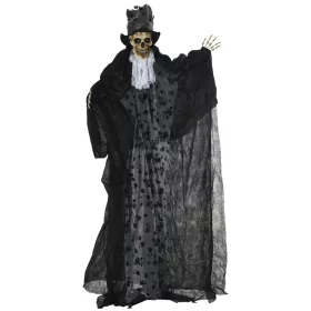   Animált szellem vőlegény halloween dekoráció 189 cm magas mozgásérzékelővel, vörös szemekkel és hanghatással