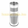 Outdoor trash can 8 liter bin with ashtray steel ashtray in white color