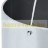 Outdoor trash can 12 liter bin with ashtray steel ashtray in black color