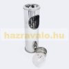 Outdoor trash can ashtray stand stainless steel 52 cm high inox 