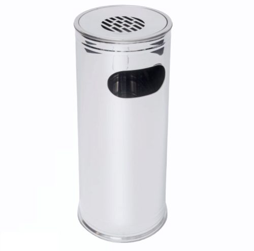 Outdoor trash can ashtray stainless steel inox 