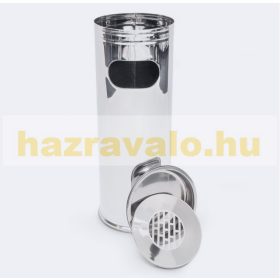   Kültéri szemetes hamutartó állvány rozsdamentes acél inox 