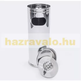 Kültéri szemetes hamutartó állvány rozsdamentes acél inox