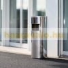 Outdoor trash can 12 liter bin with ashtray steel ashtray chromed