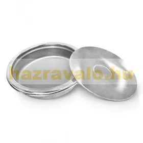   Rozsdamentes kültéri álló hamutartós szemetes króm polírozott