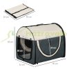Hand and car carrier bag for small animals 70x51x59 cm gray transport bag